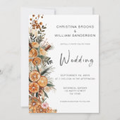 Invitation Mariage photo de vacances Boho (Devant)