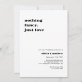 Invitation Mariage photo Décontracté de monogramme en gras (Devant)