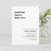 Invitation Mariage photo Décontracté de monogramme en gras (Debout devant)