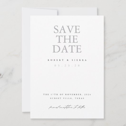 Invitation Mariage photo Décontracté romantique moderne Enreg (Dos)