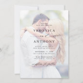 Invitation Mariage photo défraîchi budget tout en un (Devant)