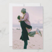 Invitation Mariage photo défraîchi géométrique moderne (Dos)