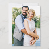 Invitation Mariage photo Delicate Watercolor (Dos)