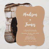 Invitation Mariage photo Désert Boho (Devant / Derrière)