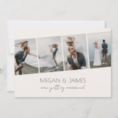 Invitation mariage photo design minimaliste moderne (Devant)