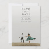 Invitation Mariage photo double face minimal Enregistrer la d (Devant)