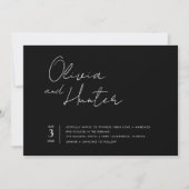 Invitation Mariage photo du code QR moderne (Devant)