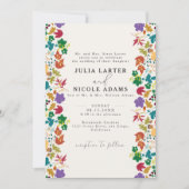 Invitation Mariage photo du fleur de prairie pourpre de mouta (Devant)