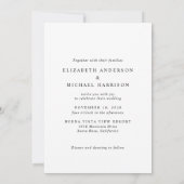 Invitation Mariage photo élégant Arch (Dos)