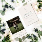 Invitation Mariage photo élégant minimaliste beige