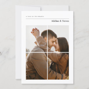 Invitation Mariage photo Elegant Moderne