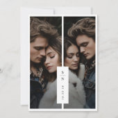 Invitation Mariage photo Elegant Moderne (Devant)