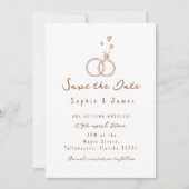 Invitation Mariage photo élégant simple Boho Doodle (Devant)