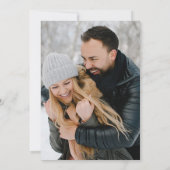 Invitation Mariage photo Élégante Typographie moderne (Dos)