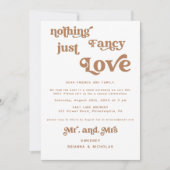 Invitation Mariage Photo Elopement Rétro Terracotta (Devant)