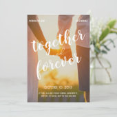 Invitation Mariage photo esthétique romance (Debout devant)