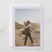 Invitation Mariage photo été séché floral sauvage aquarelle (Dos)