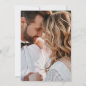 Invitation Mariage photo fleur sauvage (Dos)