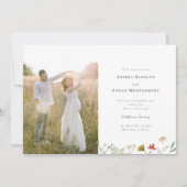 Invitation Mariage photo Fleur sauvage Leander (Devant)