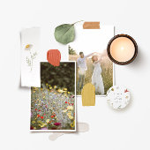 Invitation Mariage photo Fleur sauvage Leander