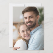 Invitation Mariage photo floral bleu bleu clair Bourgogne (Dos)