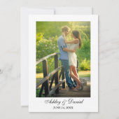 Invitation Mariage photo floral de tournesol d'aquarelle (Dos)