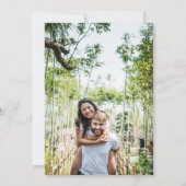 Invitation Mariage photo floral Lilac Watercolor (Dos)