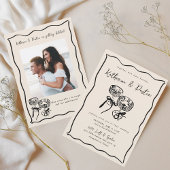 Invitation Mariage photo géant moderne