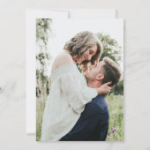 Invitation Mariage photo Gold Emerald Green Geode Agate (Dos)