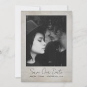 Invitation Mariage photo gothique Enregistrer la date (Devant)