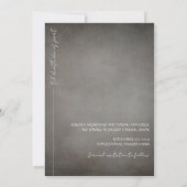 Invitation Mariage photo gothique Enregistrer la date (Dos)