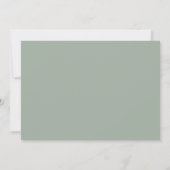 Invitation Mariage photo horizontal Eucalyptus Green Gold (Dos)