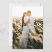 Invitation Mariage photo invite verdure or Eulcalyptus (Dos)