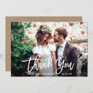 Invitation Mariage photo Kraft