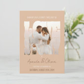 Invitation Mariage photo Letting Love Story (Debout devant)