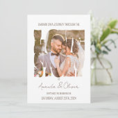 Invitation Mariage photo Letting Love Story (Debout devant)