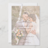 Invitation Mariage photo Letting Love Story (Dos)