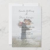 Invitation Mariage photo Letting Love Story (Dos)