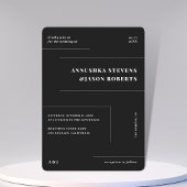 Invitation Mariage photo minimaliste de lignes géométriques n