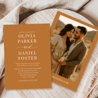 Mariage photo minimaliste en bronze de cuivre