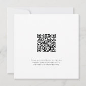 Invitation Mariage photo minimaliste Enregistrer la date (Dos)