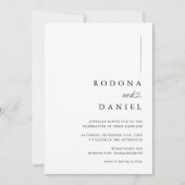 Invitation Mariage photo minimaliste moderne (Devant)