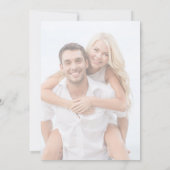 Invitation Mariage photo minimaliste moderne (Dos)