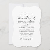 Invitation Mariage photo minimaliste moderne (Devant)