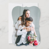 Invitation Mariage photo minimaliste moderne (Dos)