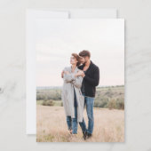 Invitation Mariage photo minimaliste moderne (Dos)