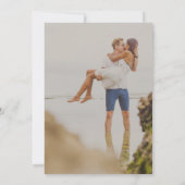 Invitation Mariage photo minimaliste moderne (Dos)