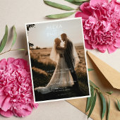 Invitation Mariage photo minimaliste moderne