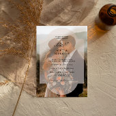 Invitation Mariage photo minimaliste moderne
