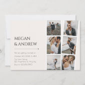 Invitation Mariage photo minimaliste moderne (Devant)
